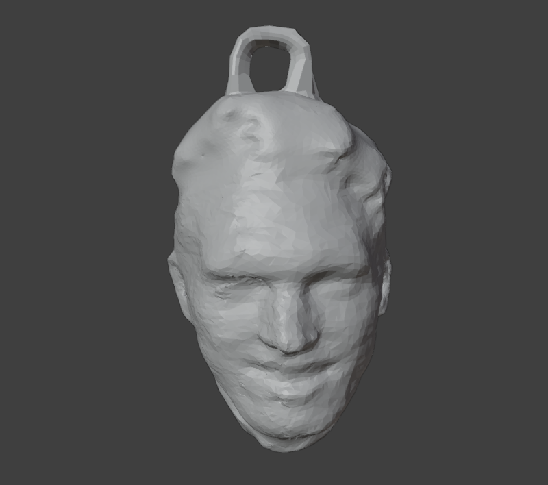 3D Printed Christmas Head Ornament