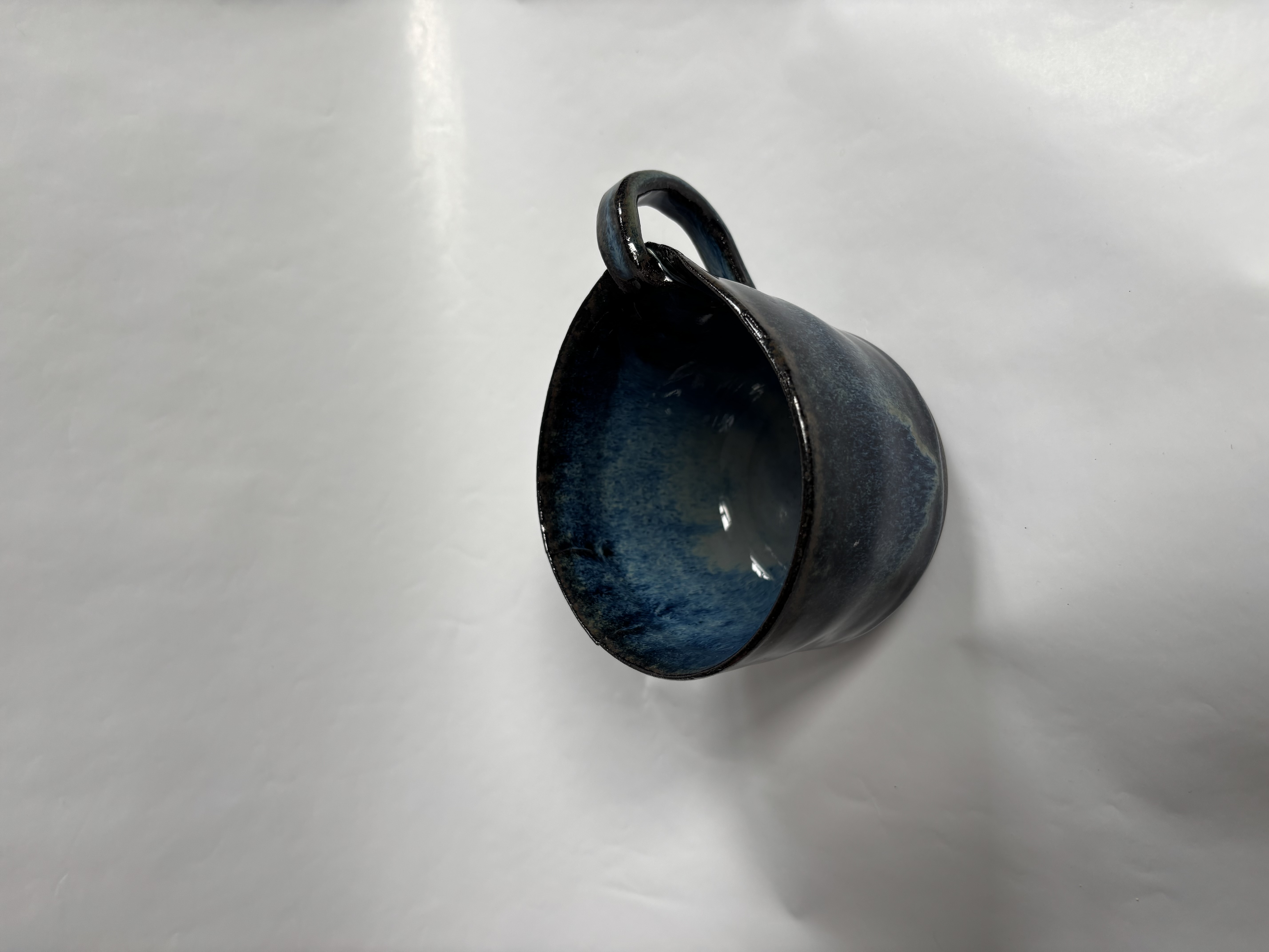Wonky dark everglaze mug